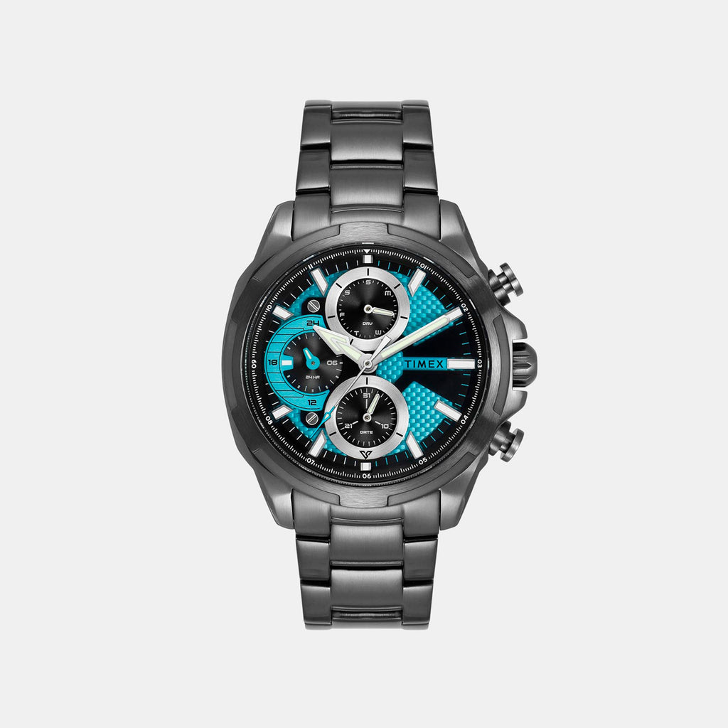 Vector Men Quartz Blue Dial Multi-Function Stainless Steel Watch TWEG25002