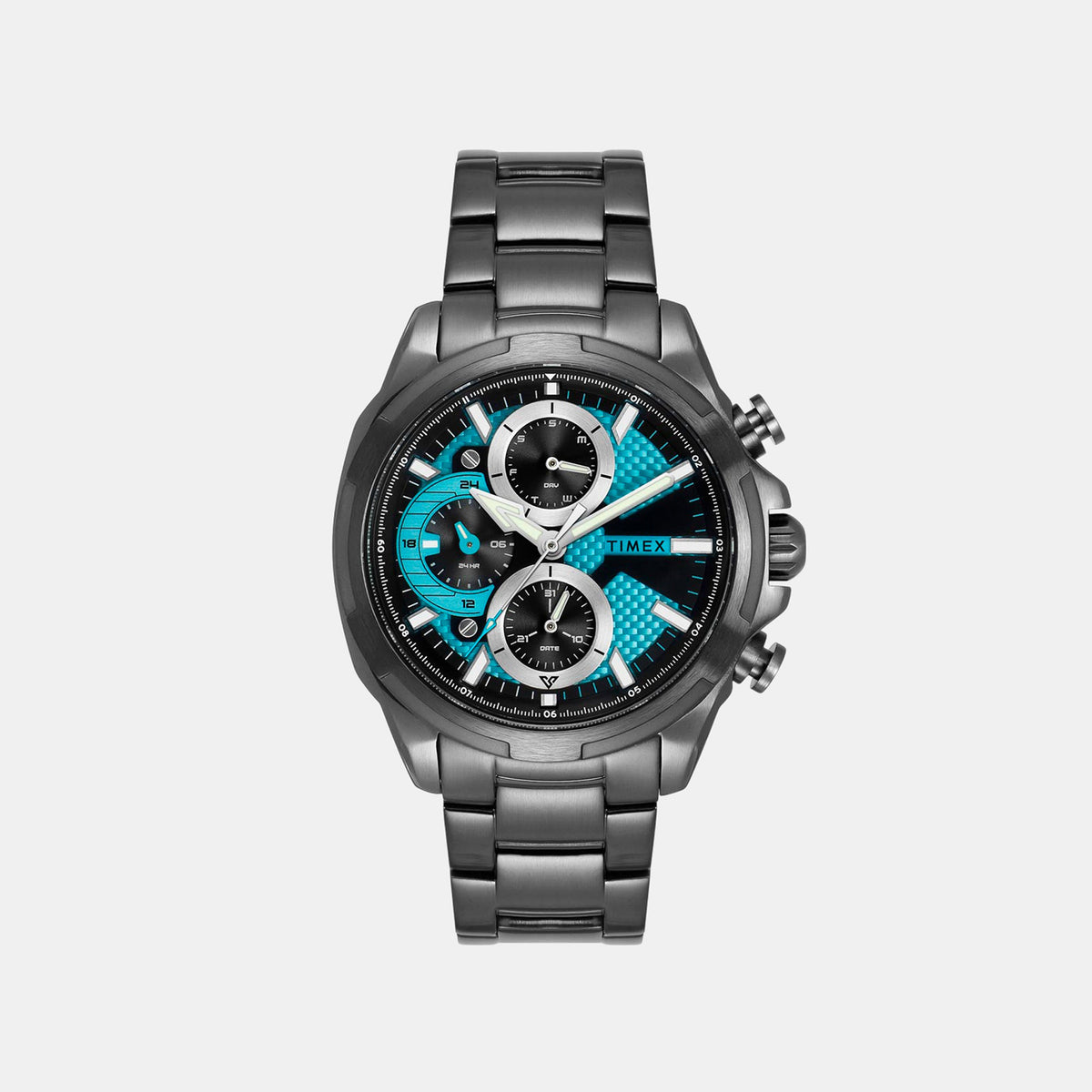Vector Men Quartz Blue Dial Multi-Function Stainless Steel Watch TWEG25002