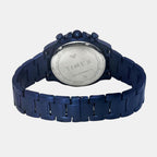 E Class Men Quartz Blue Dial Multi-Function Stainless Steel Watch TWEG25003