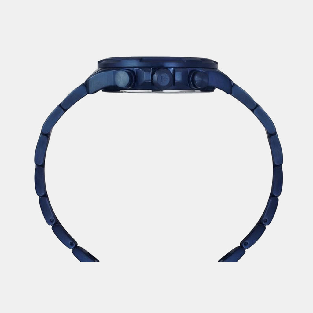 E Class Men Quartz Blue Dial Multi-Function Stainless Steel Watch TWEG25003