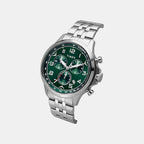 E Class Men Quartz Green Dial Chronograph Stainless Steel Watch TWEG25100
