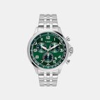E Class Men Quartz Green Dial Chronograph Stainless Steel Watch TWEG25100