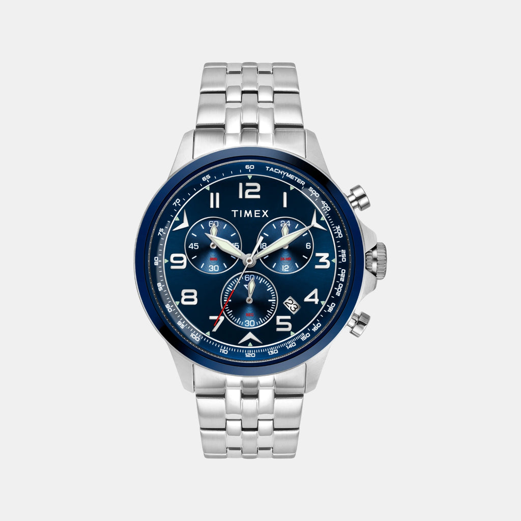 E Class Men Quartz Blue Dial Chronograph Stainless Steel Watch TWEG25101