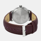 Fashion Men Quartz Blue Dial Analog Leather Watch TWEG25400