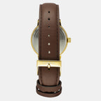 Fashion Men Quartz White Dial Analog Leather Watch TWEG25401