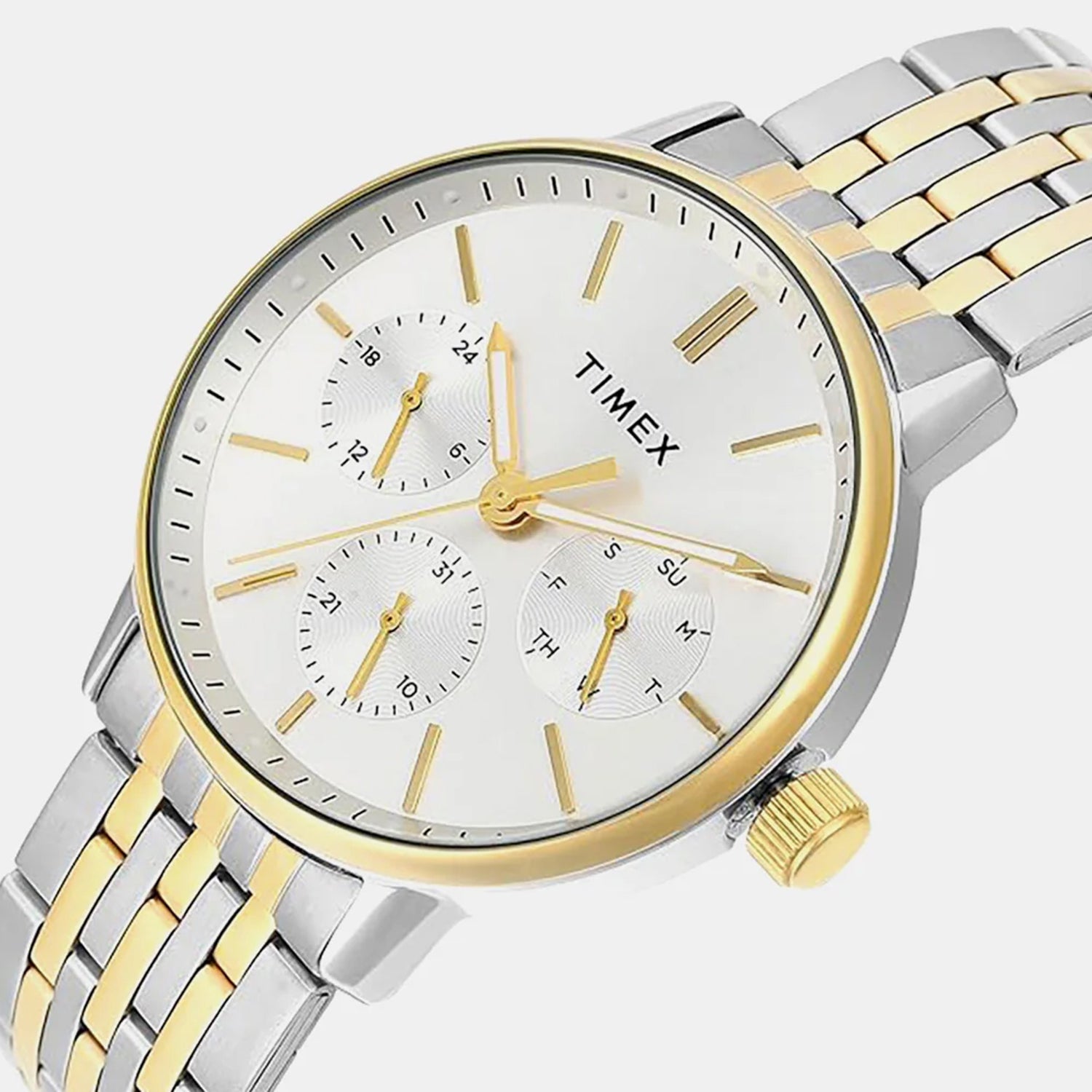 Trendline Men Quartz Silver Dial Multi-Function Stainless Steel Watch TWEG25408