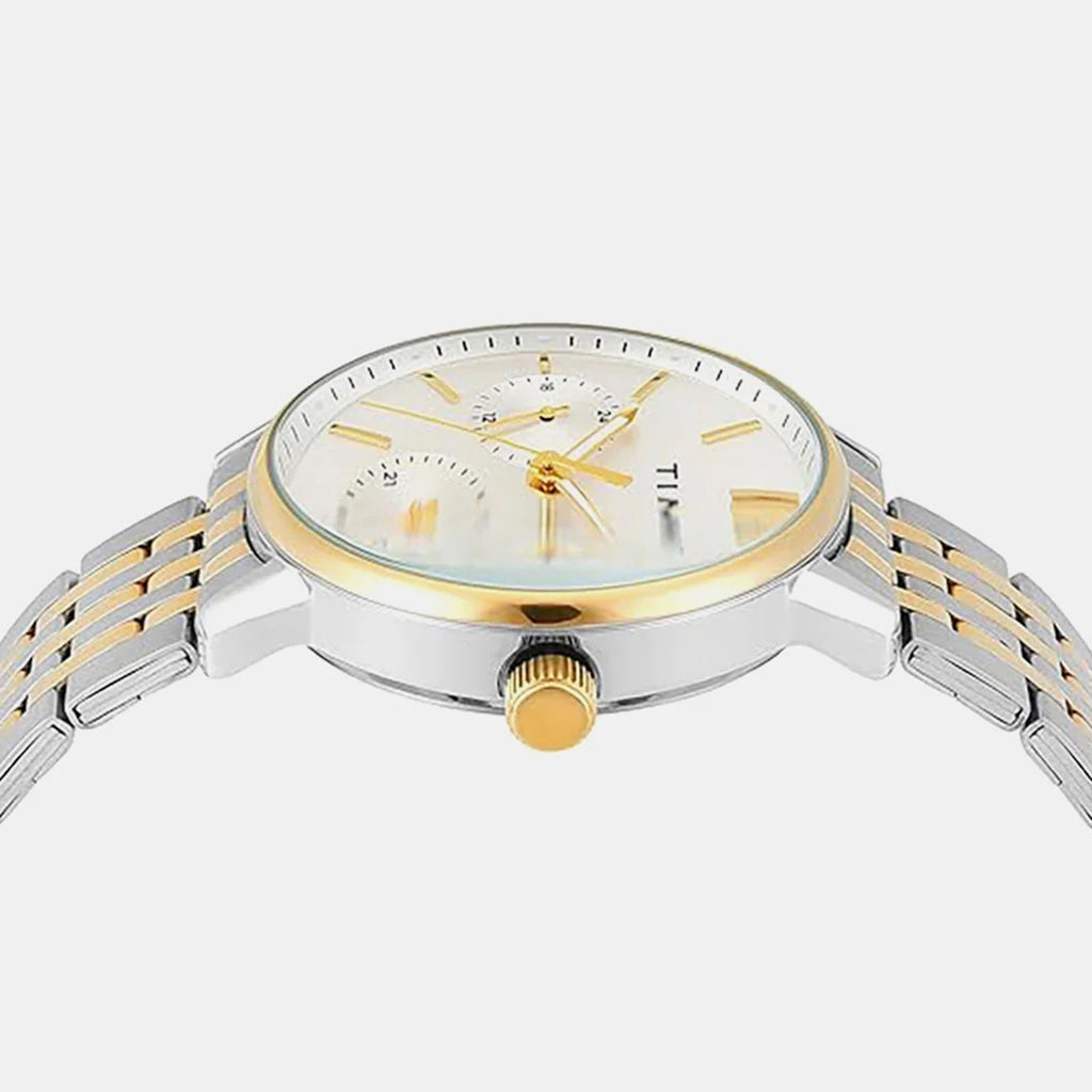 Trendline Men Quartz Silver Dial Multi-Function Stainless Steel Watch TWEG25408