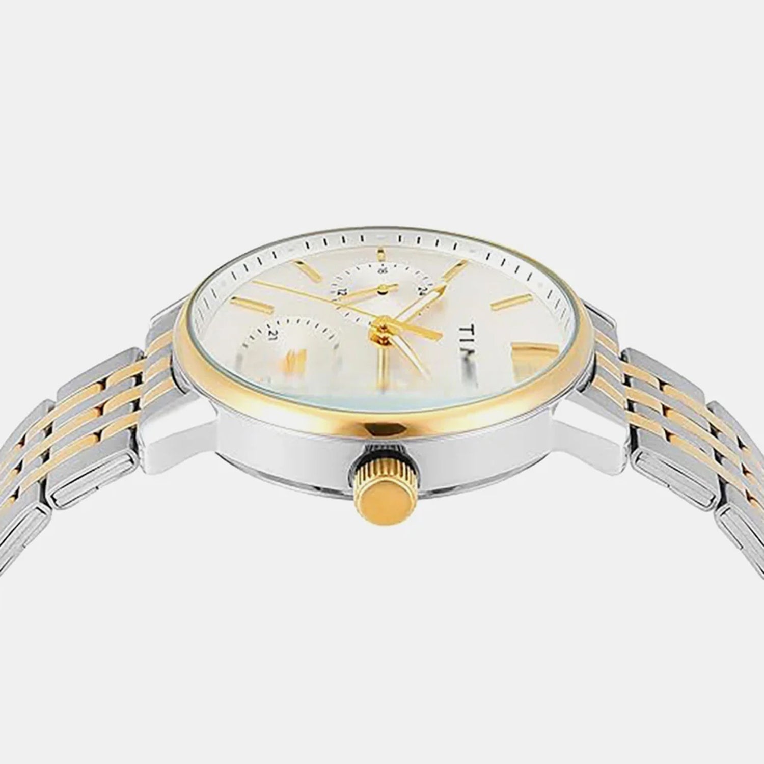 Trendline Men Quartz Silver Dial Multi-Function Stainless Steel Watch TWEG25408