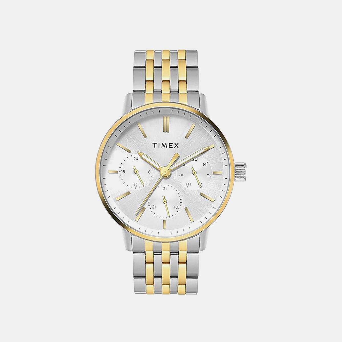 Trendline Men Quartz Silver Dial Multi-Function Stainless Steel Watch TWEG25408