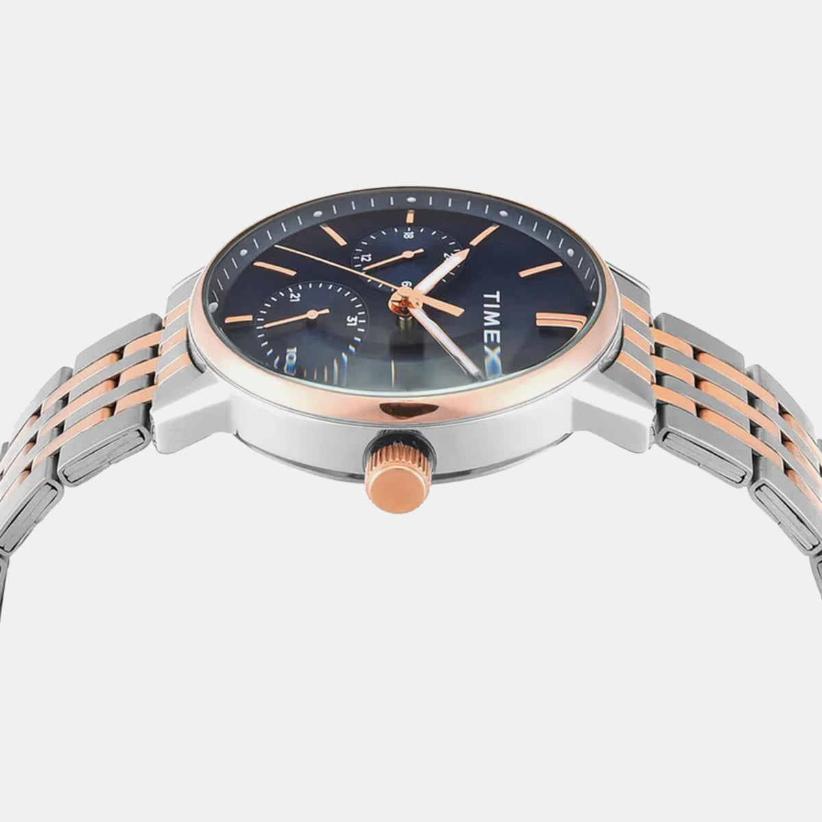 Trendline Men Quartz Blue Dial Multi-Function Stainless Steel Watch TWEG25409