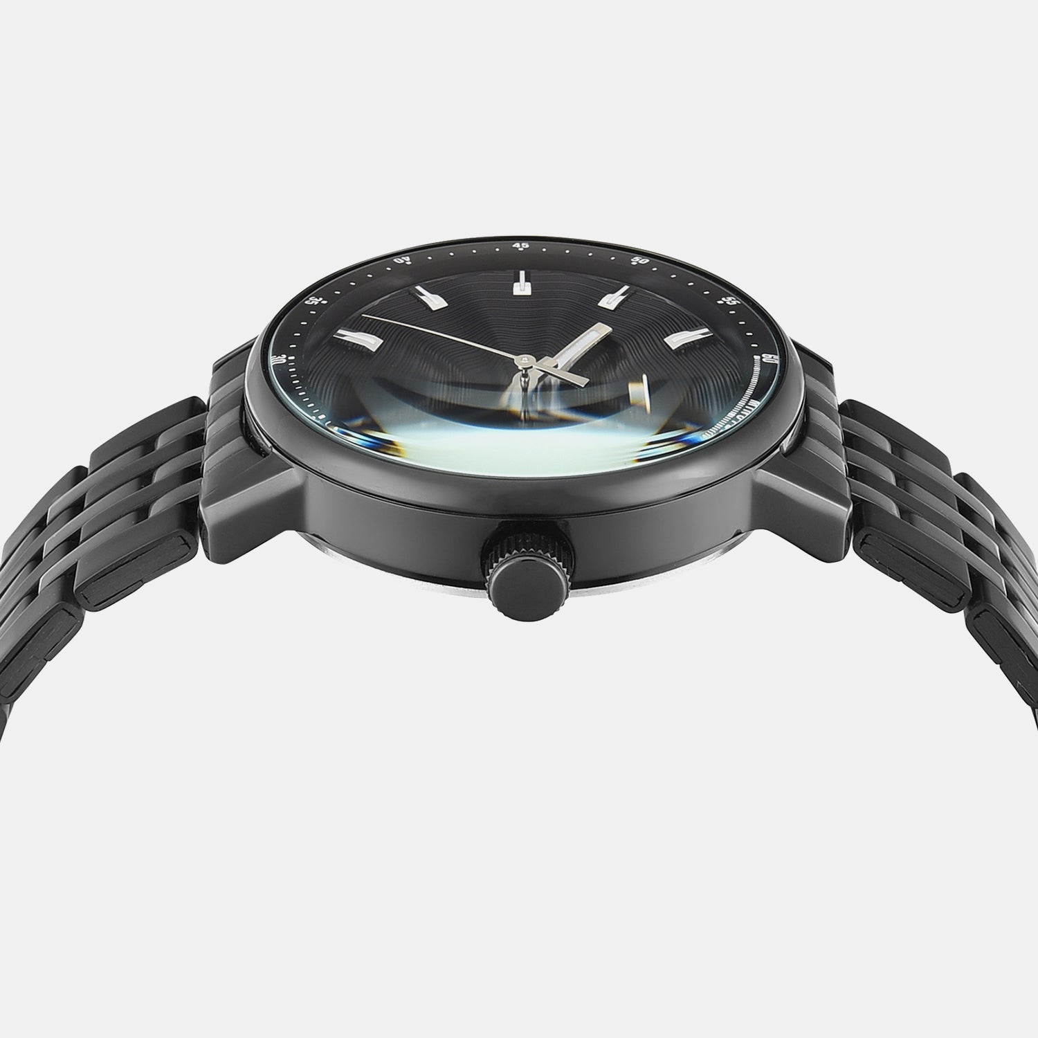 Men Quartz Black Dial Analog Stainless Steel Watch TWEG25410