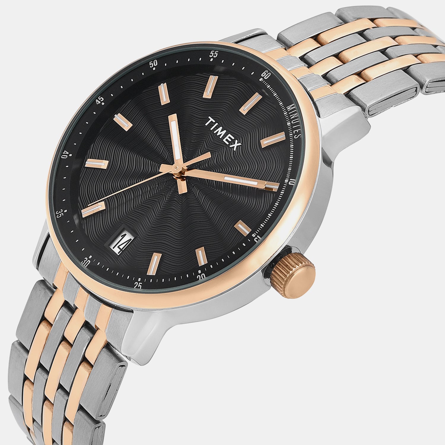 Trendline Men Quartz Black Dial Analog Stainless Steel Watch TWEG25411