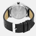 Fashion Men Quartz Black Dial Analog Leather Watch TWEG25501