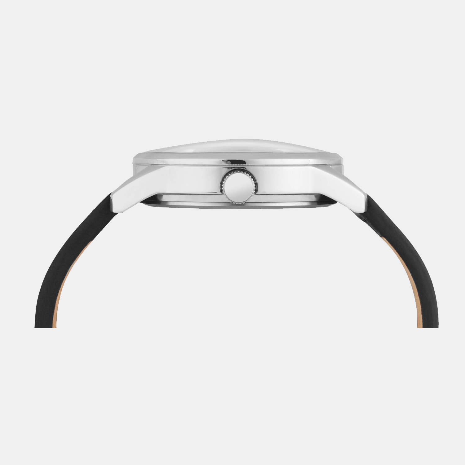 Fashion Men Quartz Peach Dial Analog Leather Watch TWEG25504