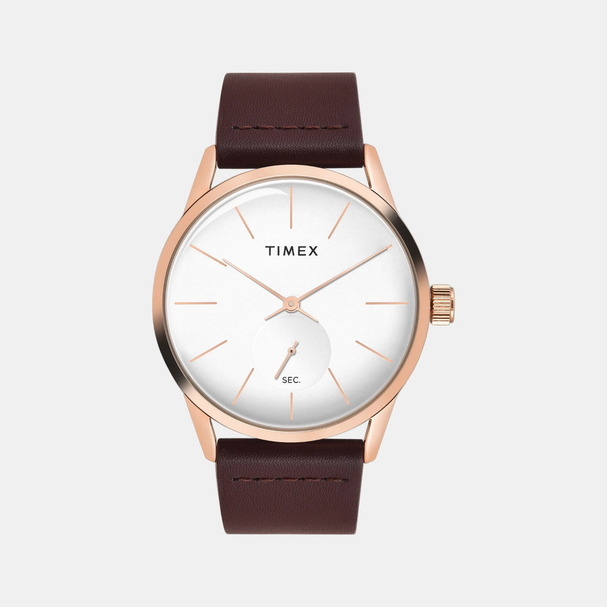 Trendline Men Quartz White Dial Analog Leather Watch TWEG25505