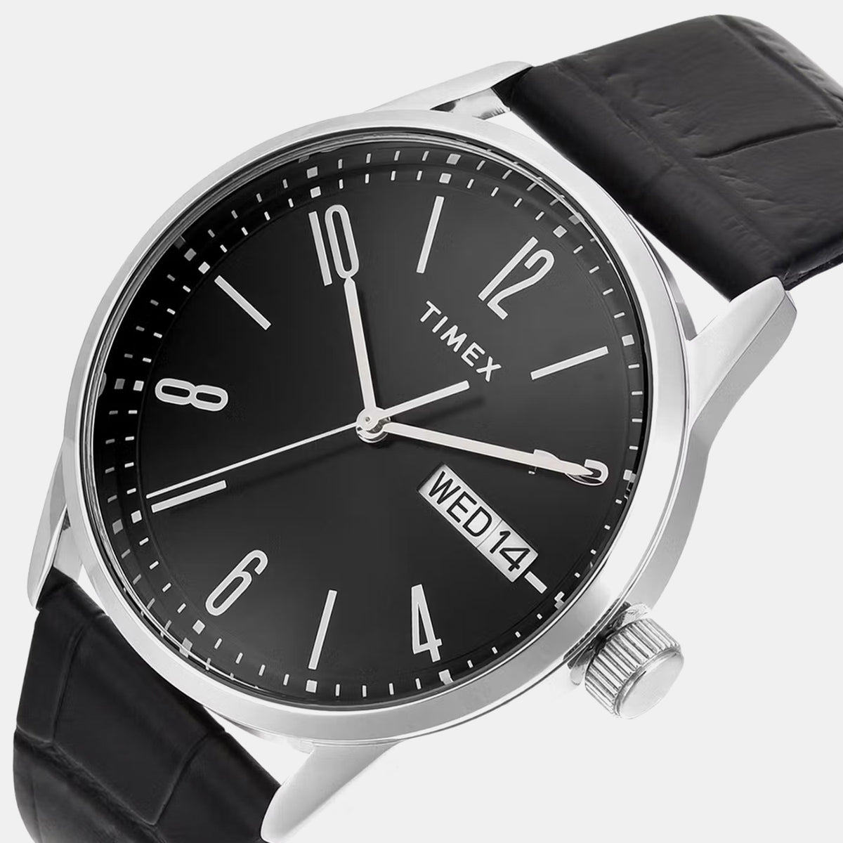 Trendline Men Quartz Black Dial Analog Leather Watch TWEG25507