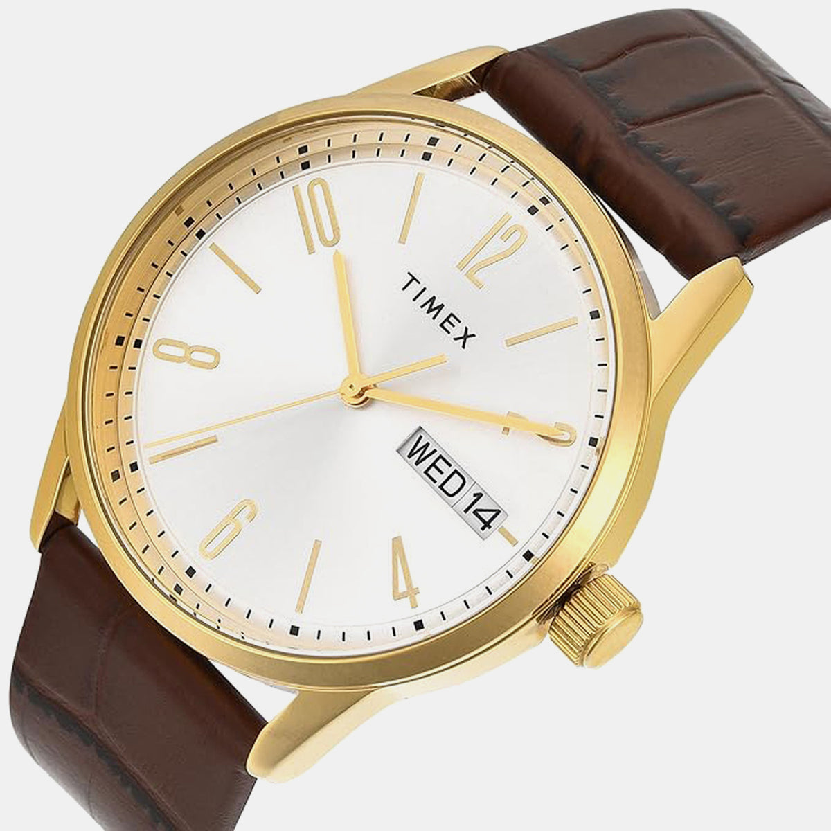 Trendline Men Quartz Silver Dial Analog Leather Watch TWEG25508