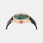 Fashion Men Quartz Green Dial Analog Leather Watch TWEG25509