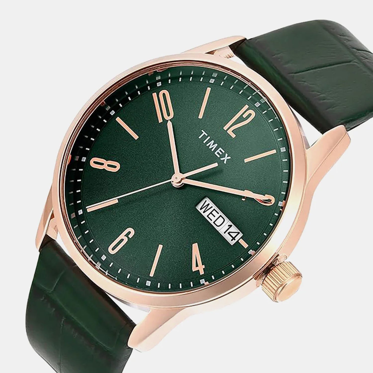 Trendline Men Quartz Green Dial Analog Leather Watch TWEG25509