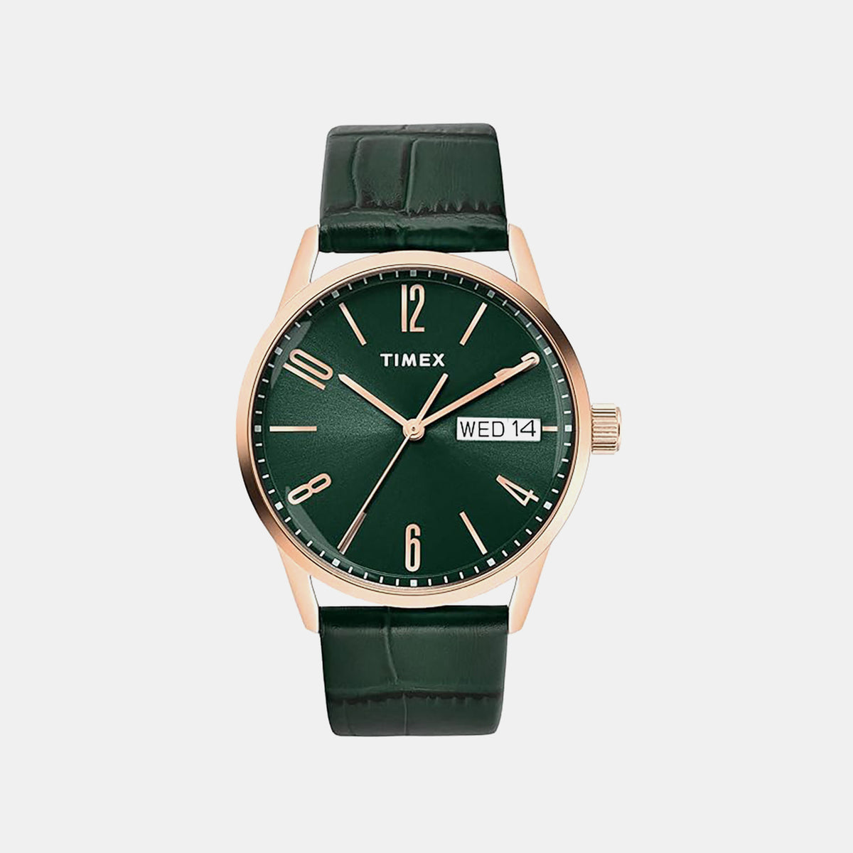 Trendline Men Quartz Green Dial Analog Leather Watch TWEG25509