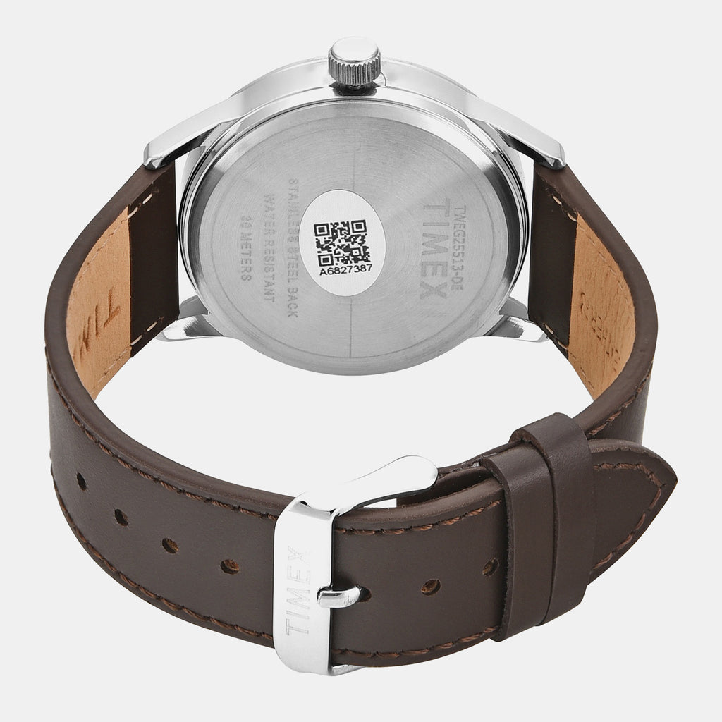 Trendline Men Quartz Teal Dial Multi-Function Leather Watch TWEG25513