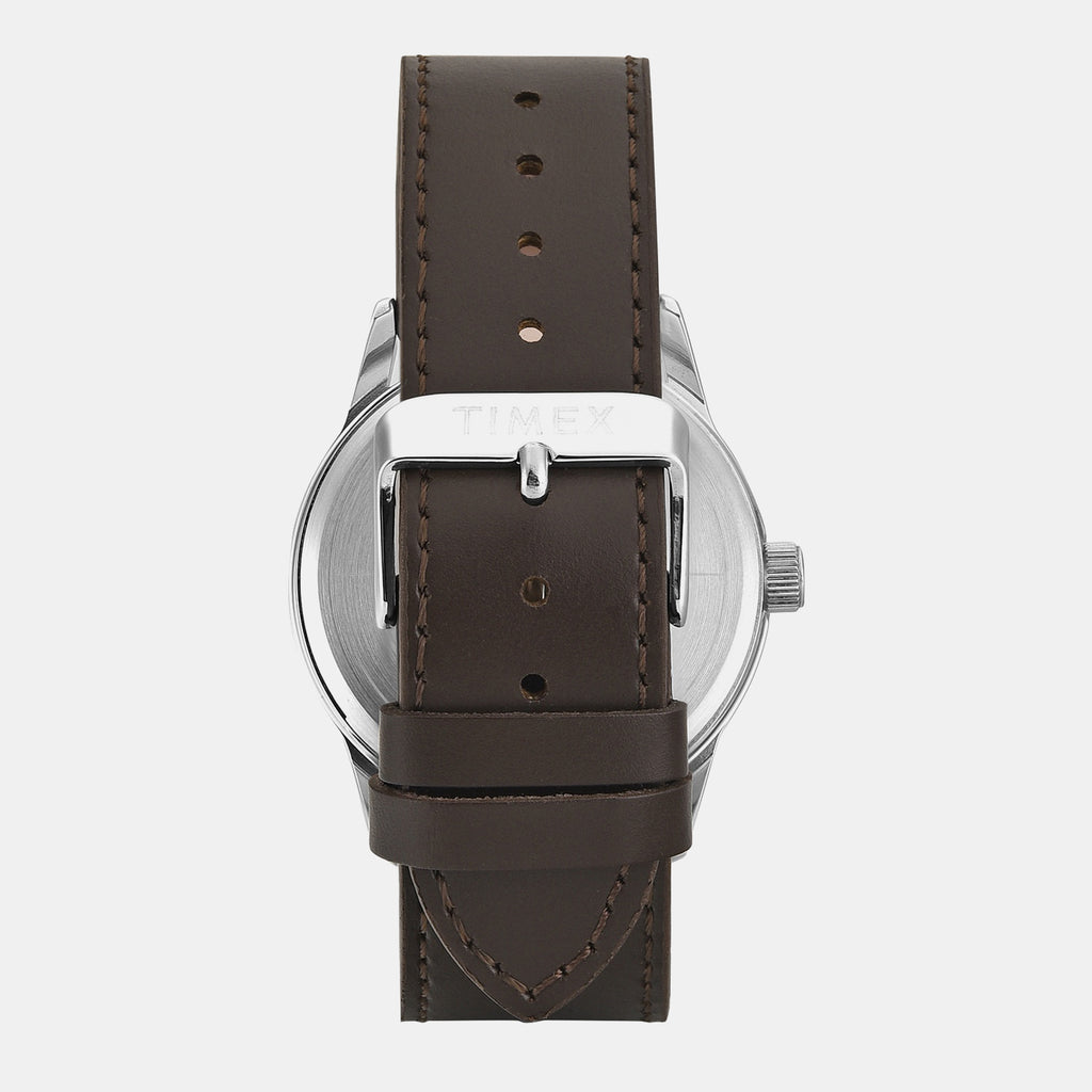 Trendline Men Quartz Teal Dial Multi-Function Leather Watch TWEG25513