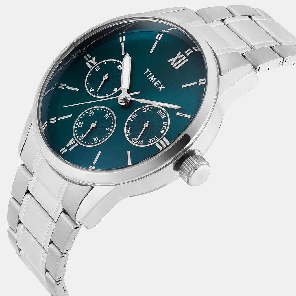 Trendline Men Quartz Teal Dial Multi-function Watch TWEG25516