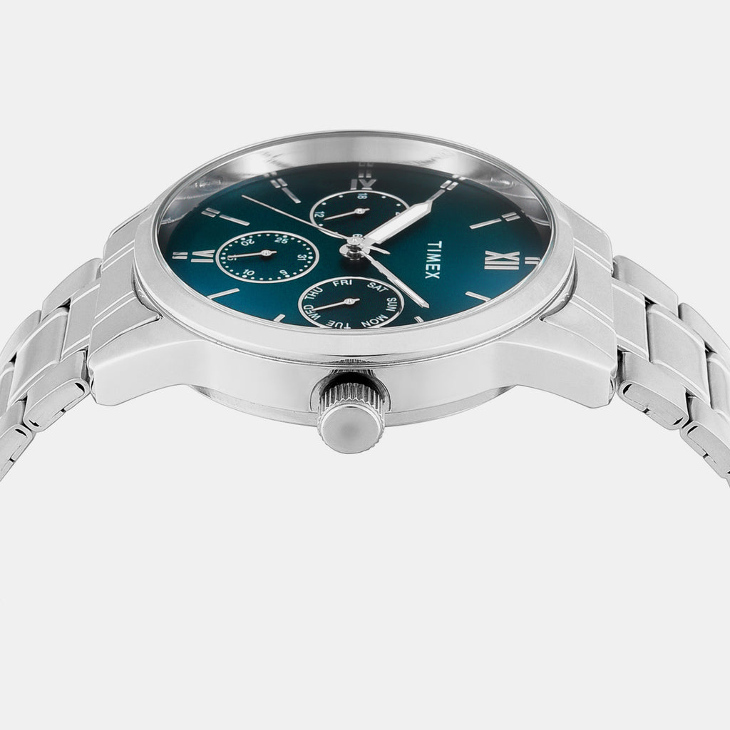 Trendline Men Quartz Teal Dial Multi-function Watch TWEG25516