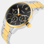Fashion Men Quartz Black Dial Multi-function Watch TWEG25519