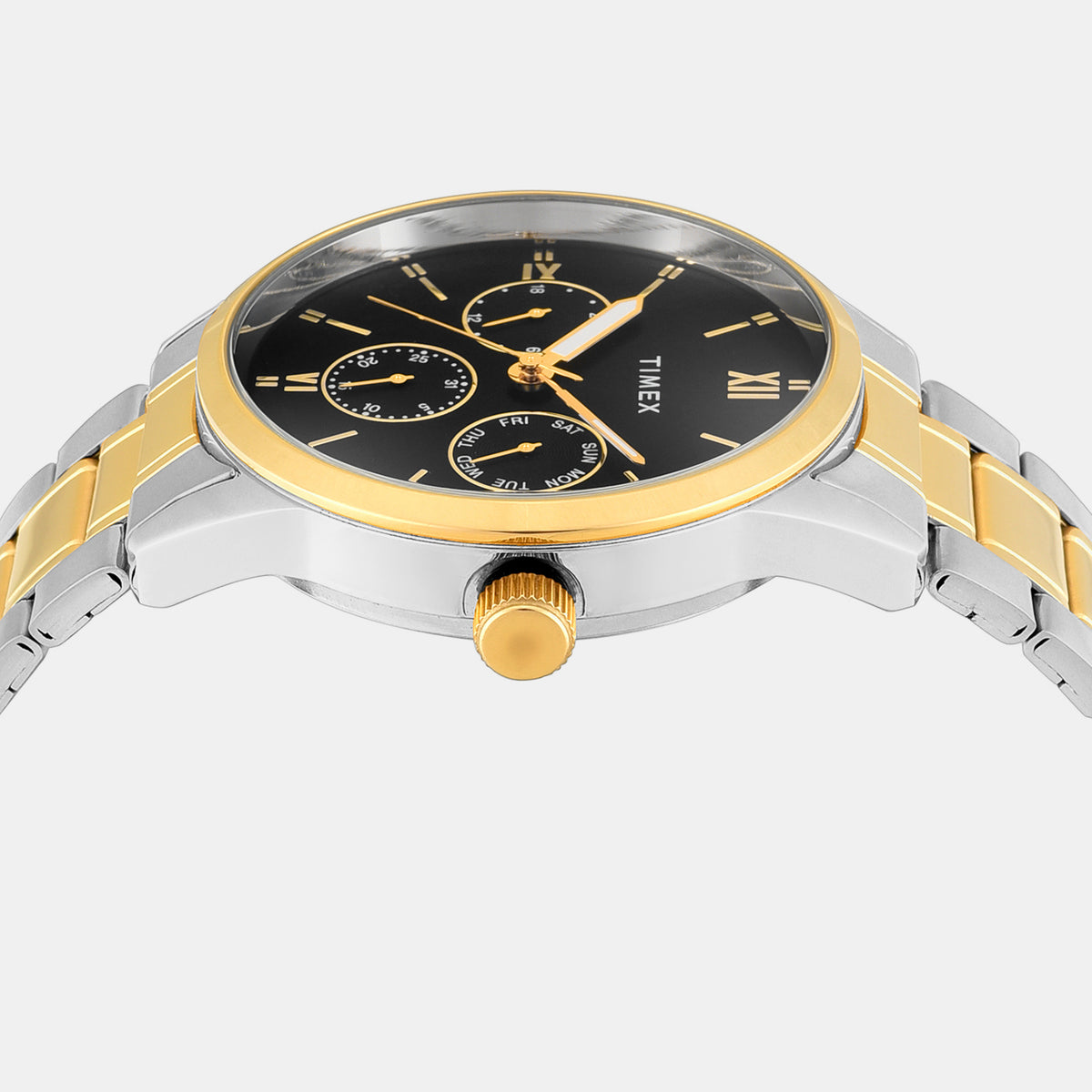 Fashion Men Quartz Black Dial Multi-function Watch TWEG25519