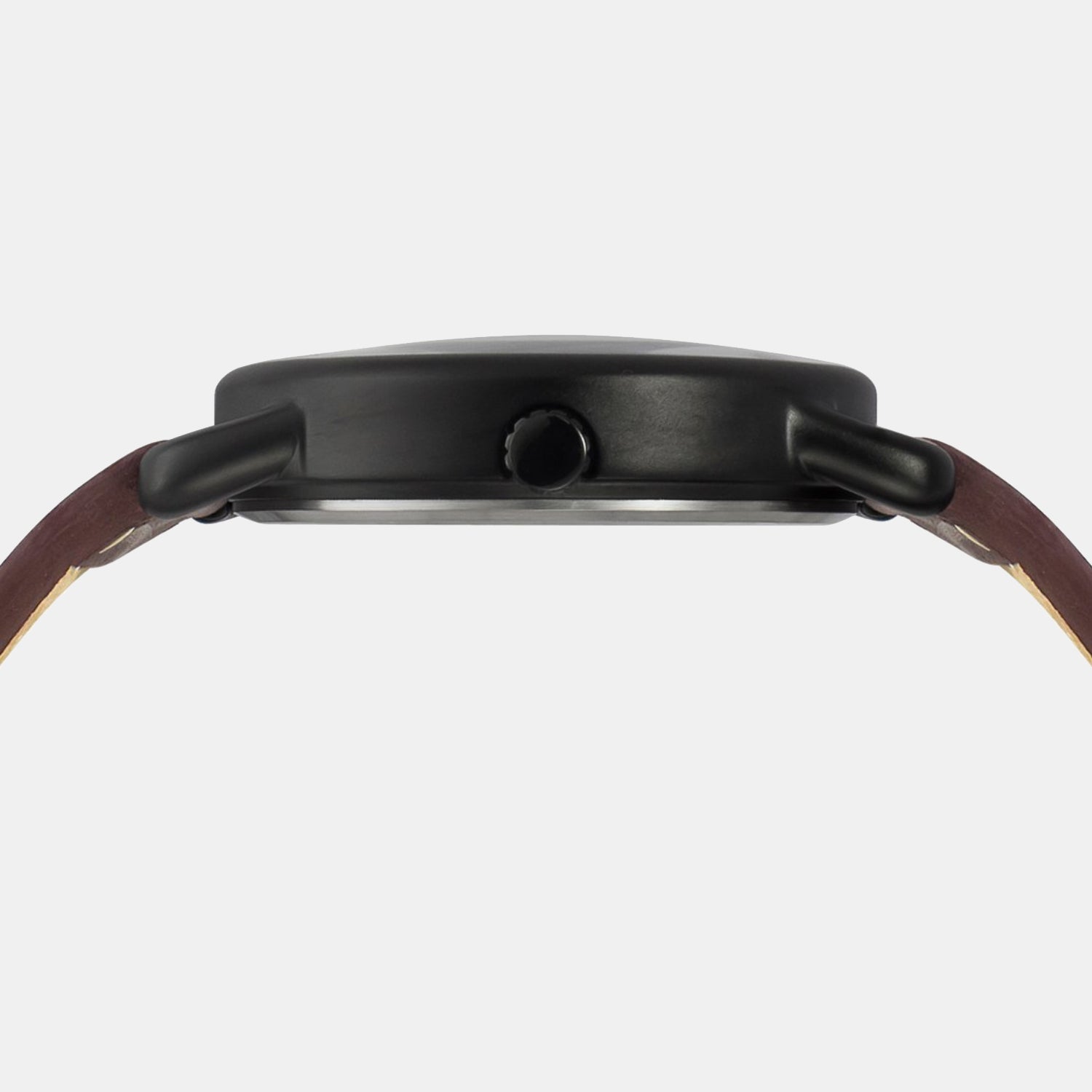 Fashion Men Quartz Champagne Dial Analog Leather Watch TWEG25601