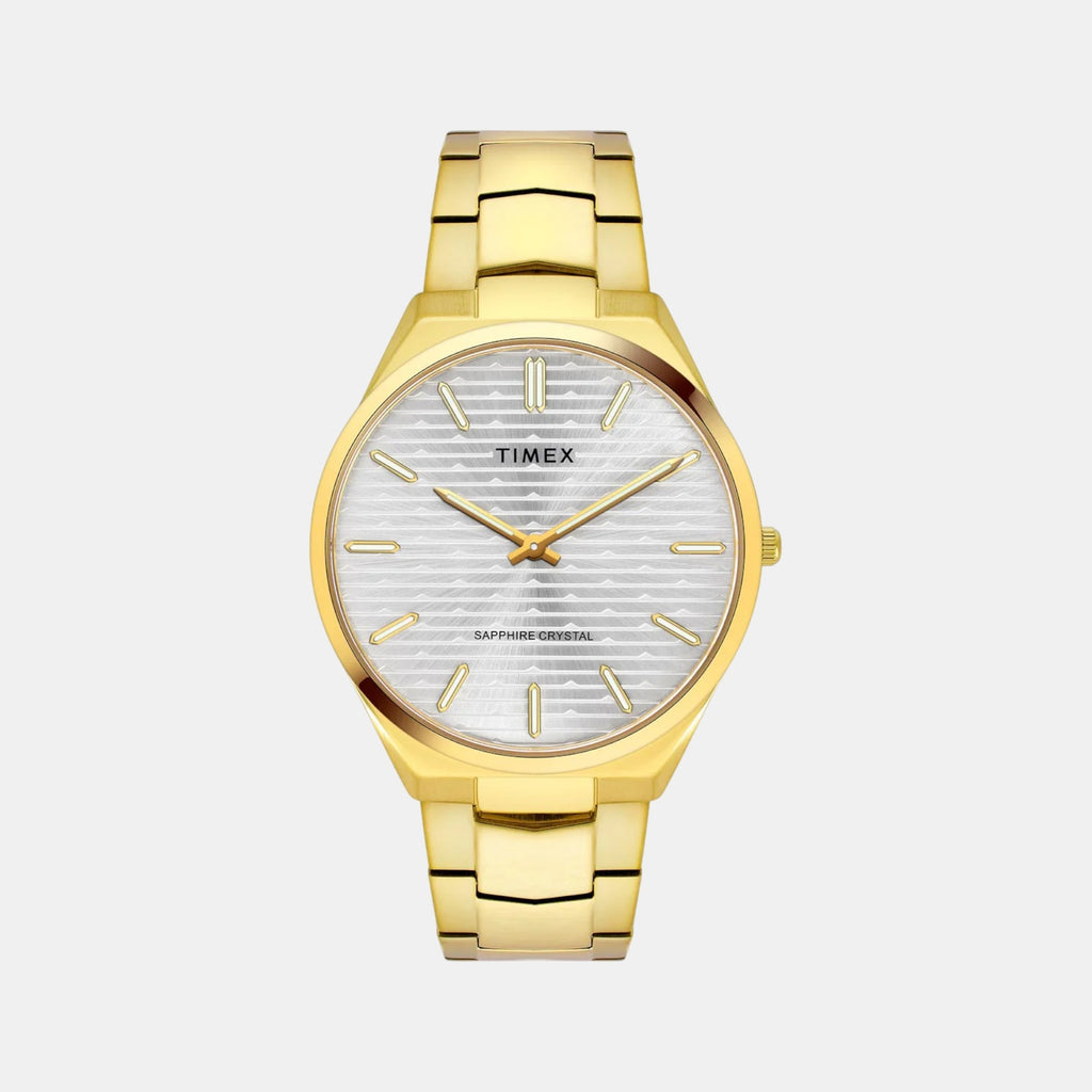 Fashion Men Quartz Silver Dial Analog Stainless Steel Watch TWEG25801