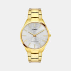 Fashion Men Quartz Silver Dial Analog Stainless Steel Watch TWEG25801