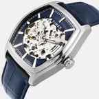 Fashion Men Automatic Blue Dial Analog Leather Watch TWEG25900