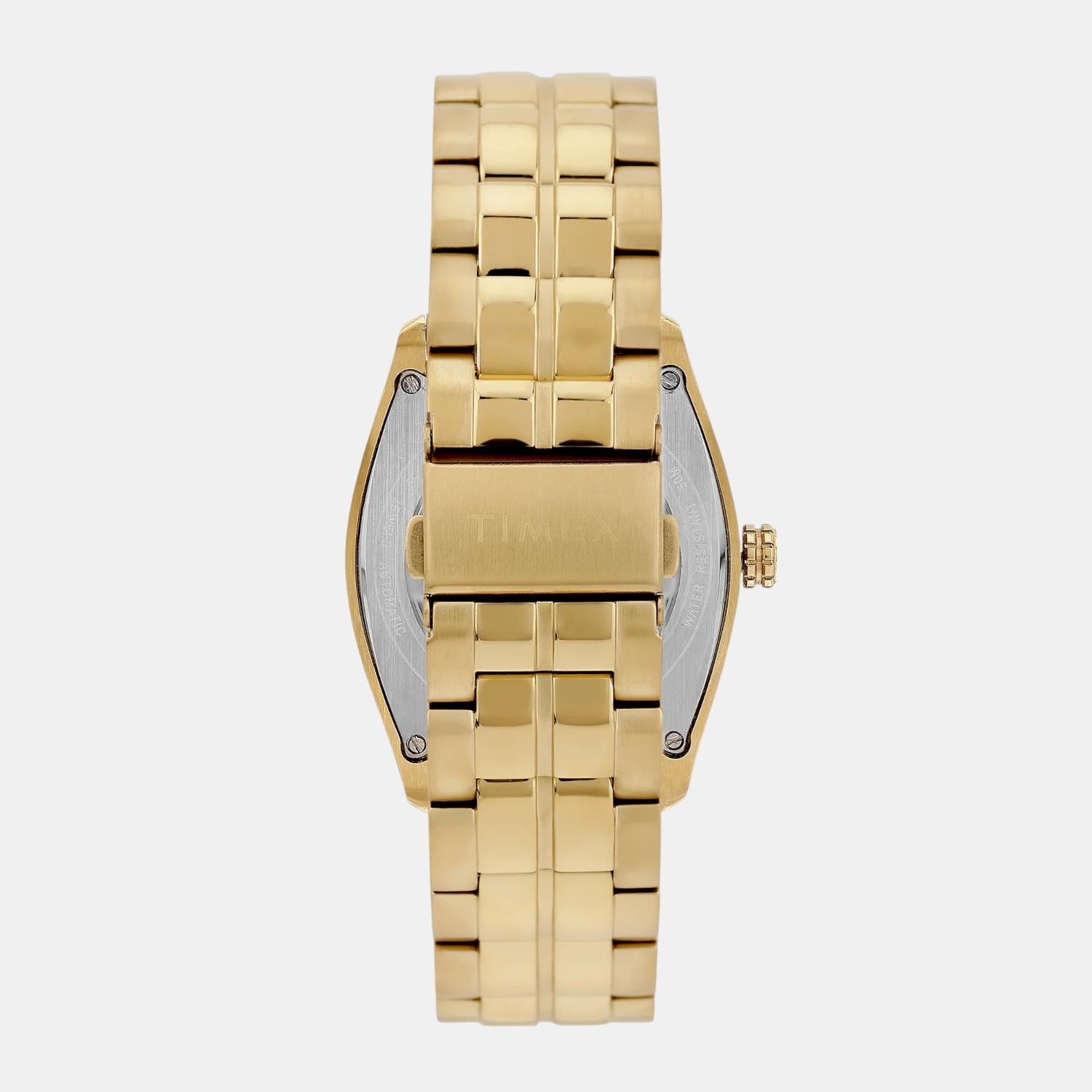 Fashion Men Automatic Green Dial Analog Stainless Steel Watch TWEG25902