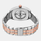 Fashion Men Automatic Silver Dial Analog Stainless Steel Watch TWEG25903