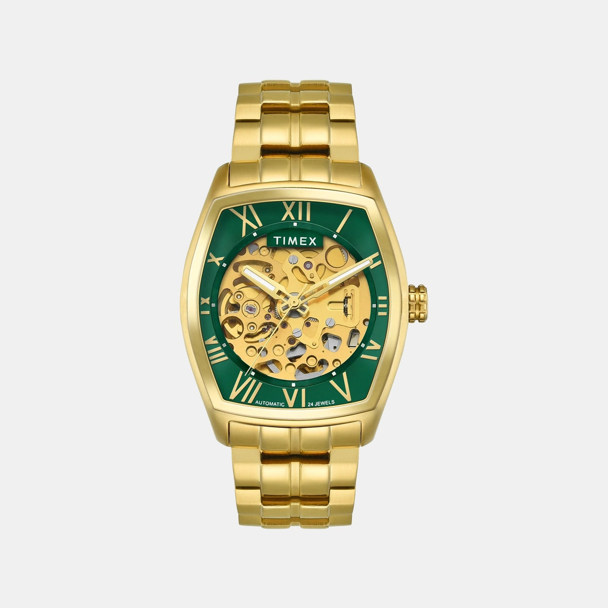 Signio Men Automatic Green Dial Analog Stainless Steel Watch TWEG25904