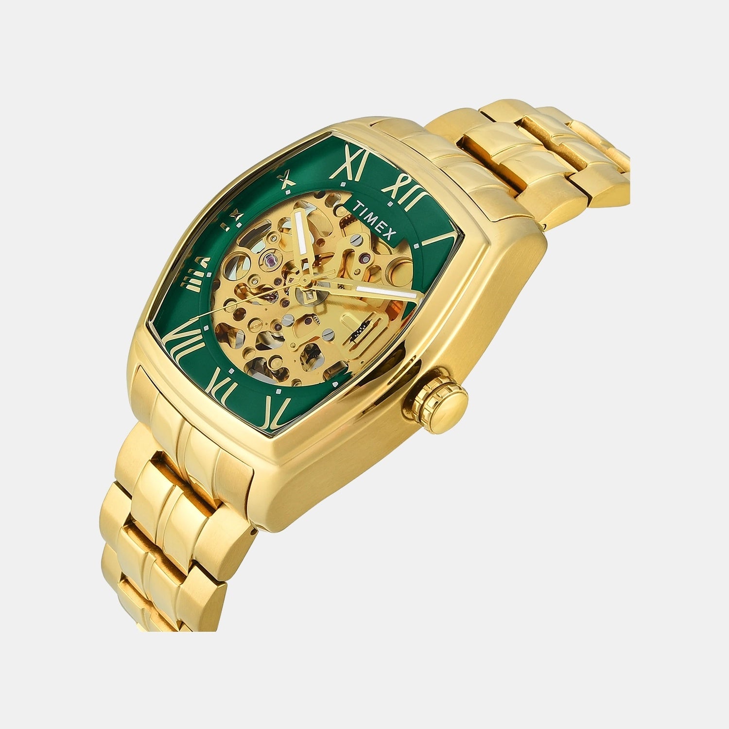 Signio Men Automatic Green Dial Analog Stainless Steel Watch TWEG25904