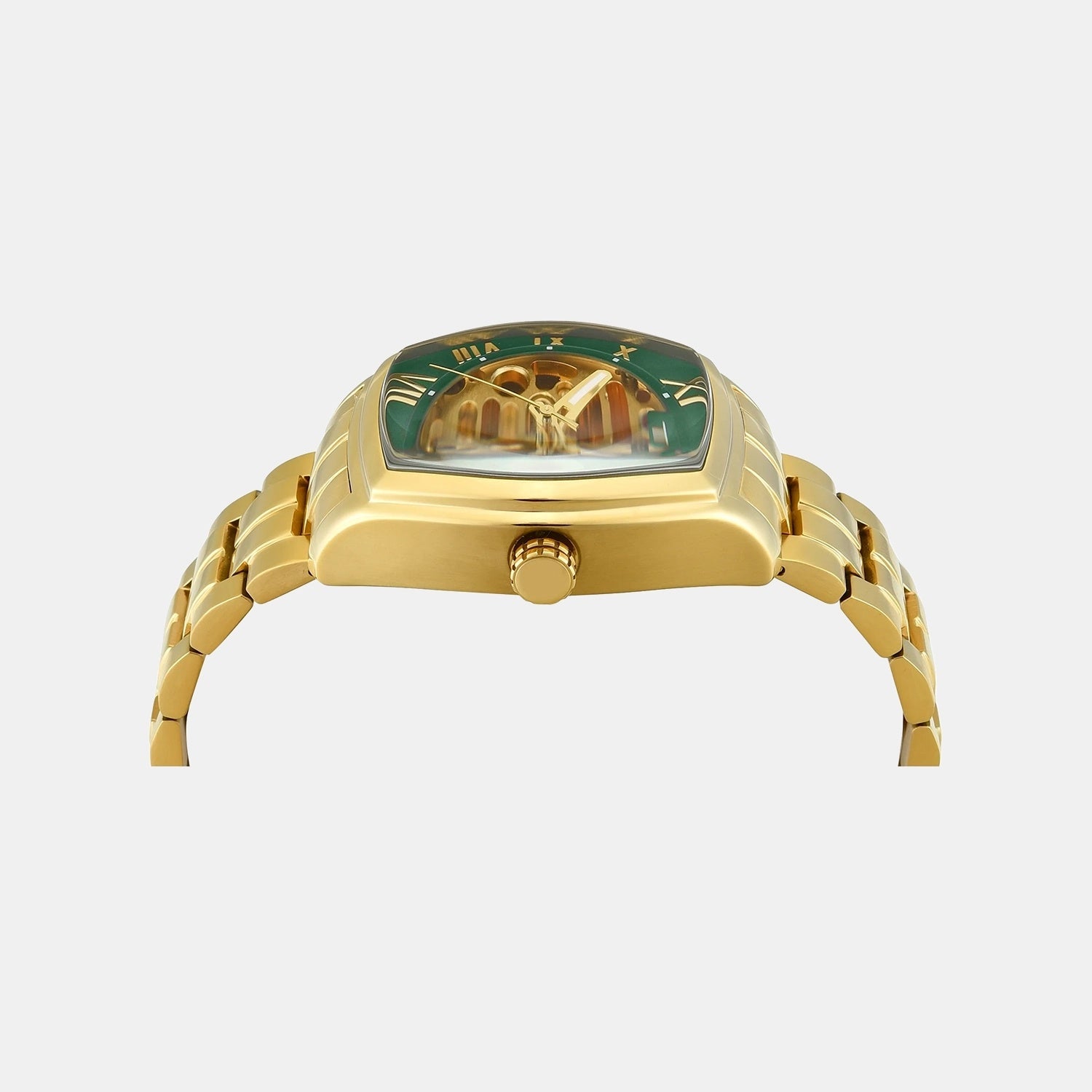 Signio Men Automatic Green Dial Analog Stainless Steel Watch TWEG25904