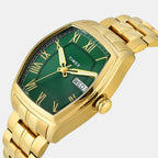 Signio Men Quartz Green Dial Analog Stainless Steel Watch TWEG25905
