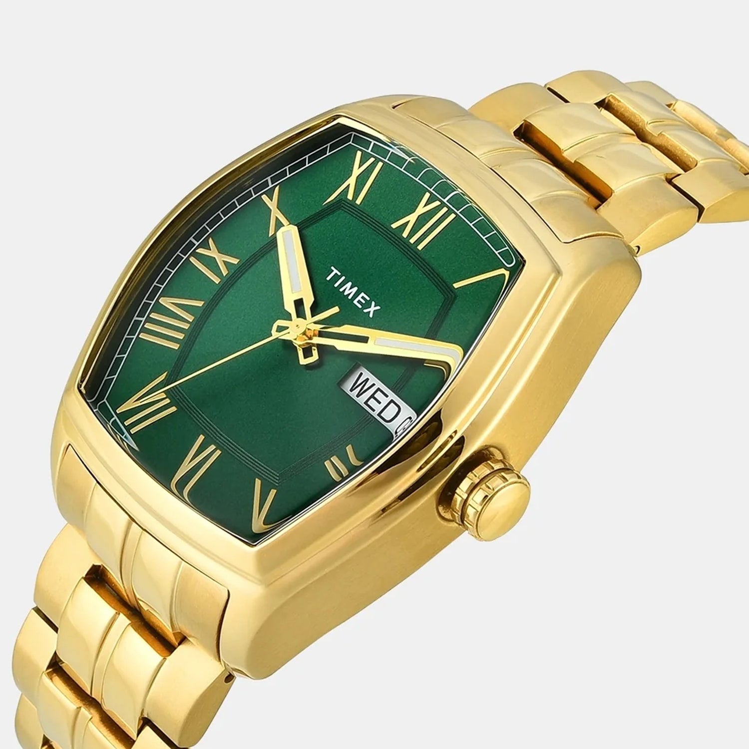 Signio Men Quartz Green Dial Analog Stainless Steel Watch TWEG25905