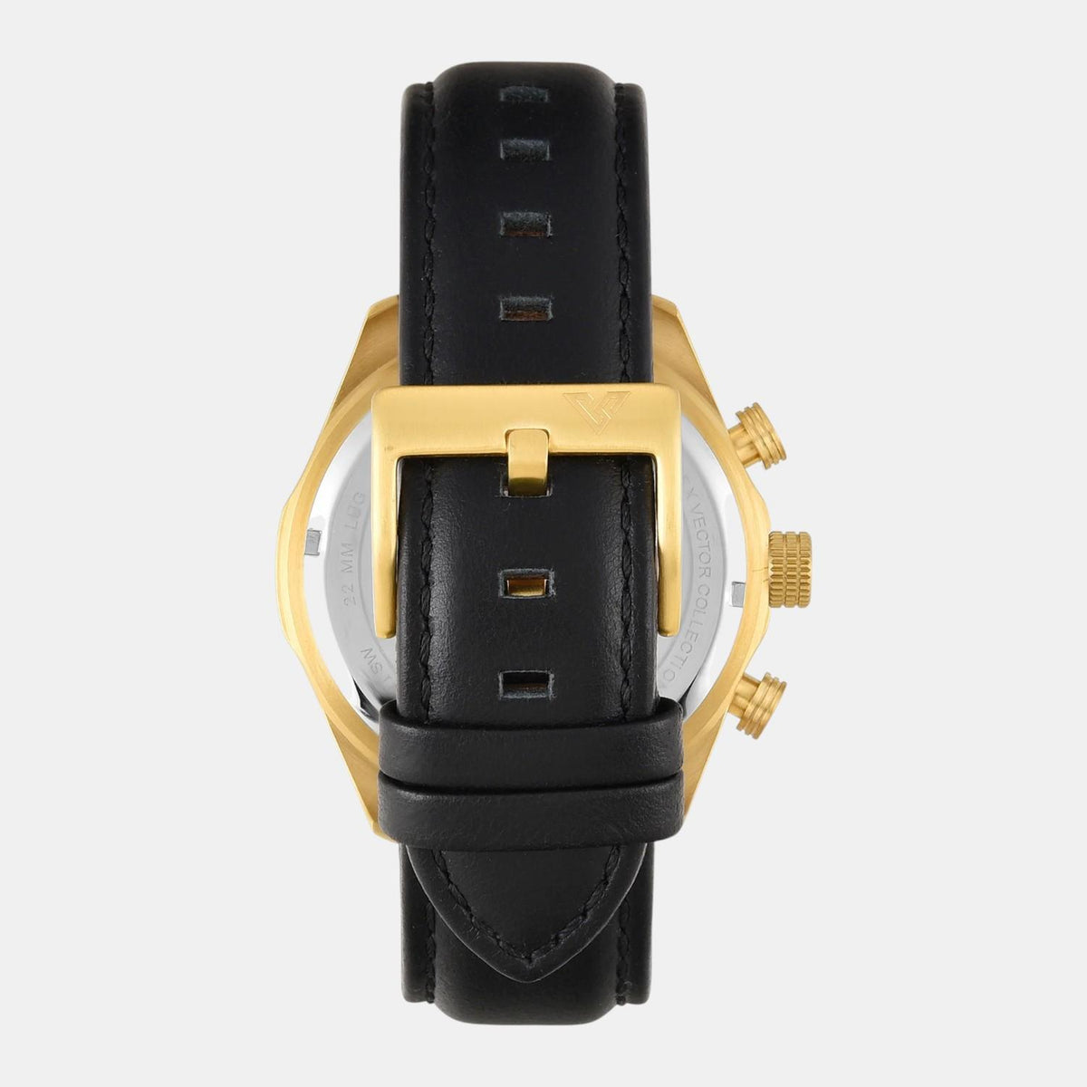 Vector Men Quartz Black Dial Multi-Function Leather Watch TWEG26001