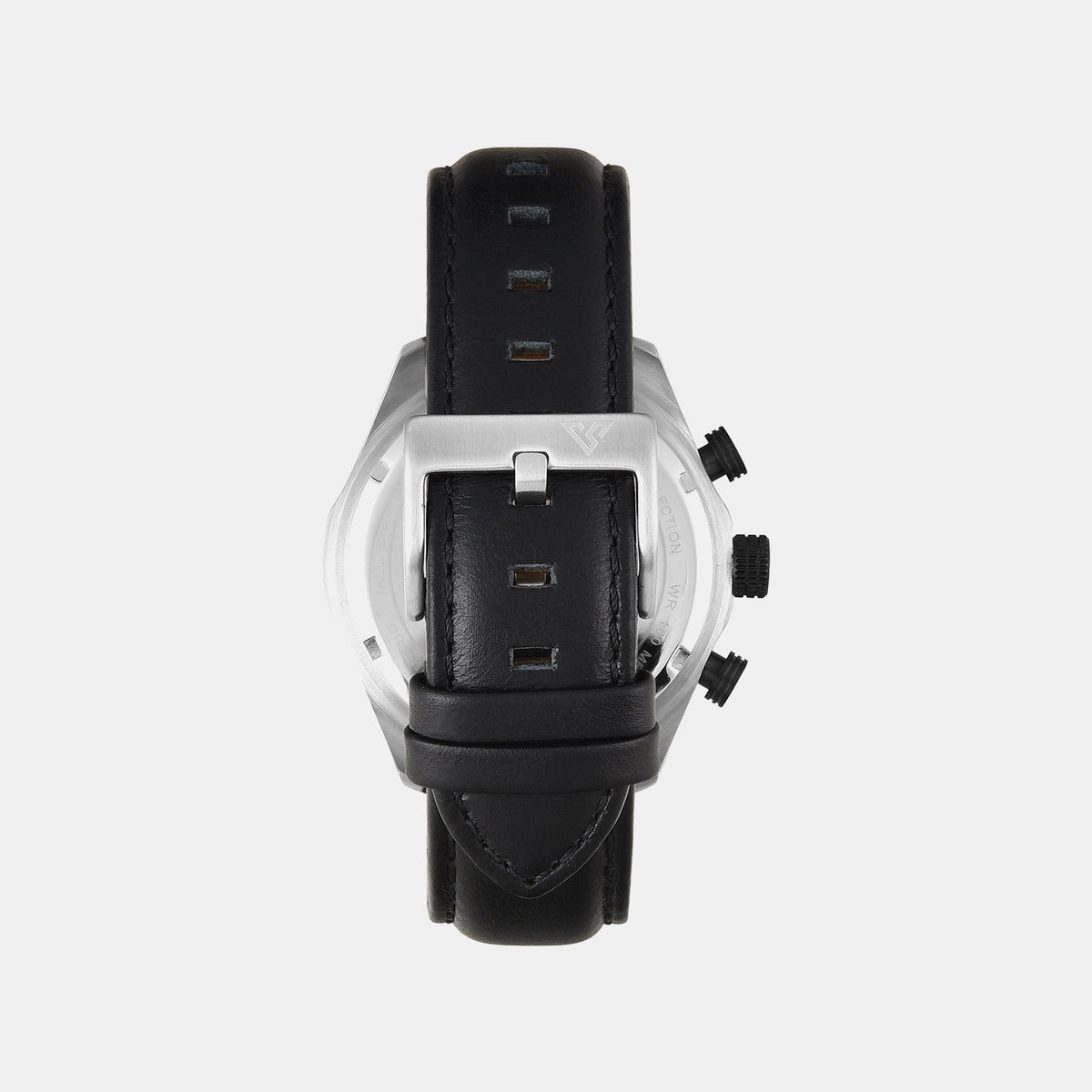 Vector Men Quartz Black Dial Multi-Function Leather Watch TWEG26003