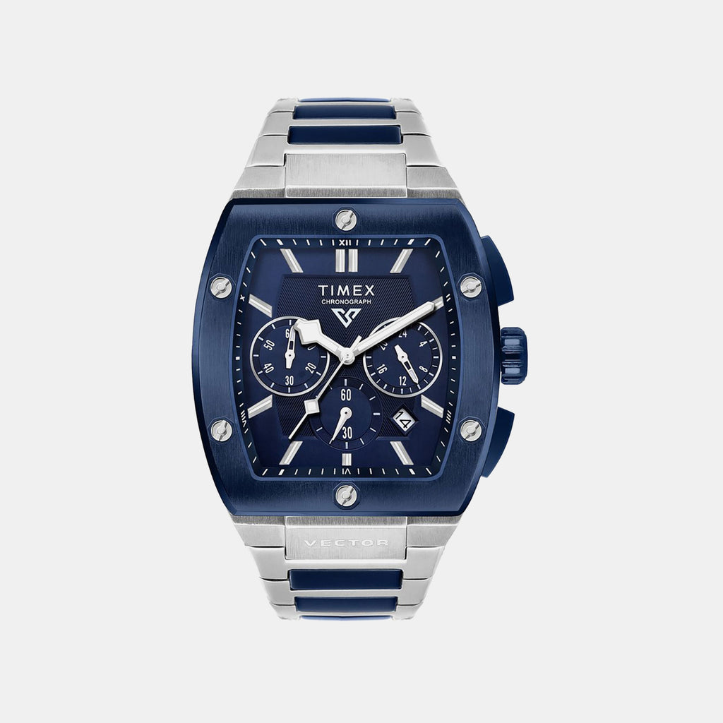 Vector Men Quartz Blue Dial Chronograph Stainless Steel Watch TWEG26202