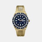Q Timex Men Quartz Blue Dial Analog Stainless Steel Watch TWEG26302