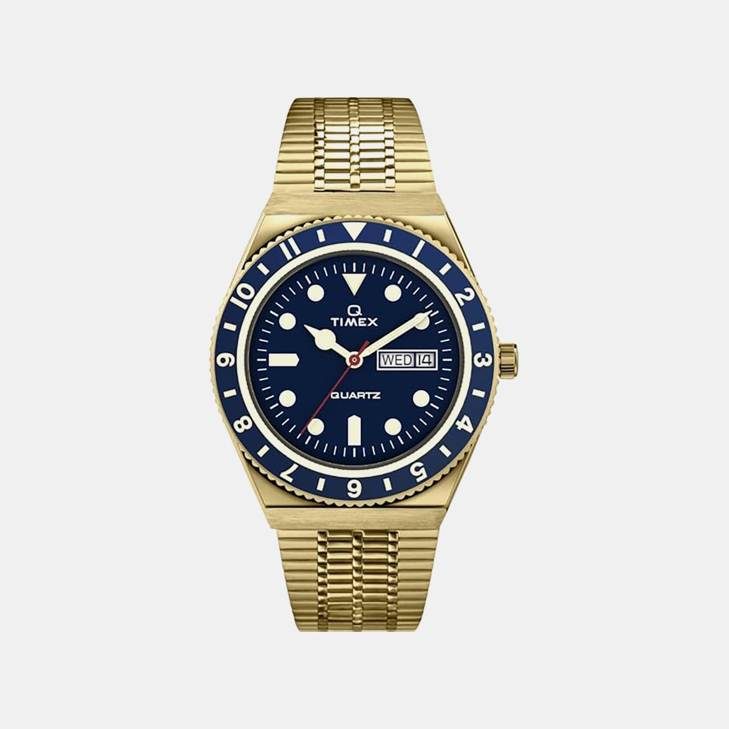 Q Timex Men Quartz Blue Dial Analog Stainless Steel Watch TWEG26302