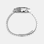 Q Timex Men Quartz White Dial Chronograph Stainless Steel Watch TWEG26400