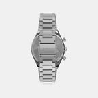 Q Timex Men Quartz White Dial Chronograph Stainless Steel Watch TWEG26400