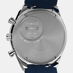 Q Timex Men Quartz Blue Dial Analog Leather Watch TWEG26407