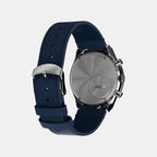 Q Timex Men Quartz Blue Dial Analog Leather Watch TWEG26407